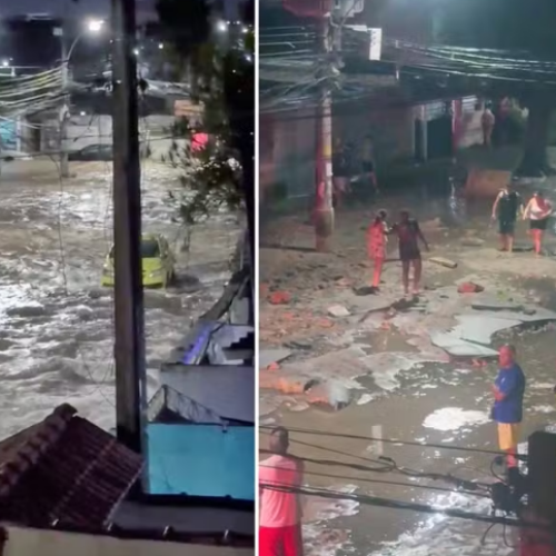 Rompimento de adutora deixa idosa morta no Rio